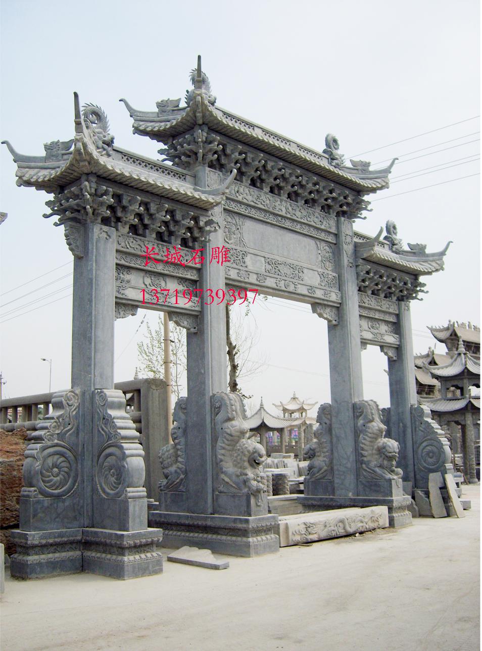 石牌坊，石雕牌坊，石雕牌樓