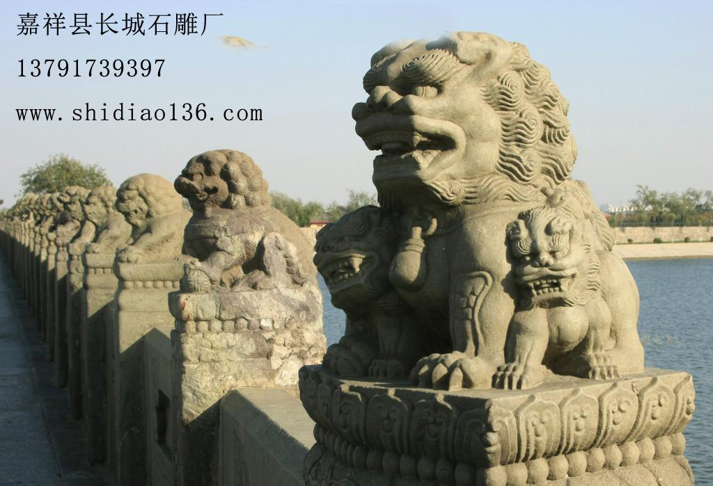 盧溝橋石獅子的造型千姿百態