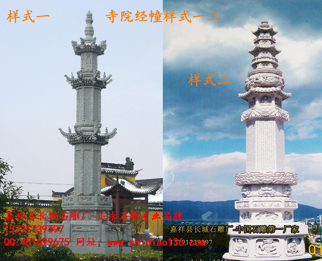 陀羅尼經幢、寺院經幢